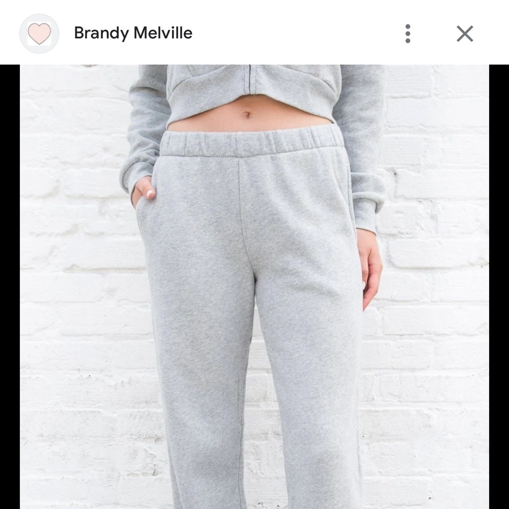 Brandy Melville Grey Sweatpants One Size